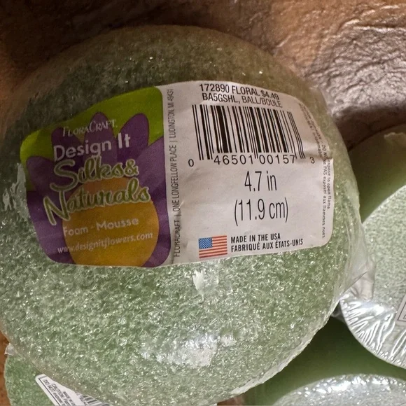 Set Of 6 Floral Foam Pieces - Picture 5 of 5